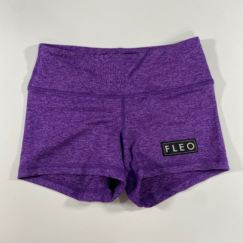 Purple Fleo High Rise Original Shorts